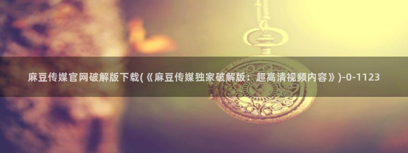 麻豆传媒电影官网