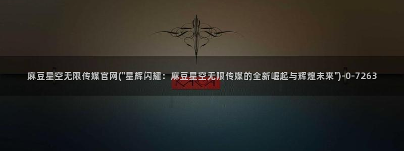 麻豆视传媒官网进入